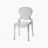 Queen Plastic Dining Chair Replica without arms in transparent plastic FXP055