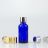 30ml Blue Glass Bottle With 18-415 Glossy Aluminium Cap For Cosmetic Oil