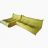 Togo Sofa Replica in Fabric by 3-Seat Sofa and Togo Lounge FA233-3S&L-F