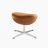 Arne Jacobsen Egg Chair Ottoman Replica Leather Ottoman FA034-O-ANL