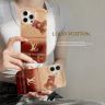 ルイヴィトンiphone17/17proケース メイラード風 金箔入り キラキラ LOUIS VUITTON iphone16pro/16promaxケース 接合する グラデーション 高級感