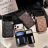コーチ ジッパーカードホルダー iPhone17Pro/17ProMaxケース COACH モノグラム iPhone16/16Pro携带ケース レザー iPhone15/14ケース