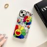 iphone 14スマホケース murakami sunflower カイカイキキブラック 値段 かわいい アイホン15plus 携帯ケース最高級