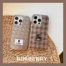 背面にカード入れ付きiphone13promax スマホケース burberry 低価格 キラキラ burberry風 アイフォン 15 携帯ケース