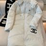 Chanel シャネル ハイブランド ダウンコート 新作 ダウンジャケット ロング丈 白 冬用 厚手 レディース 上品