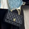 シャネル マトラッセ ラムスキン トップハンドル チェーンショルダーバッグ