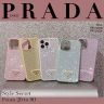 プラダ iphone17/17proケースキラキラ ハイ ブランド prada アイ フォン iphone16/16pro ケース トライアングルロゴ 派手カワ