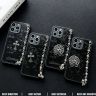 クロムハーツ iphone17/17pro ケース ブランド スマホチェーン付き Chrome Hearts iphone16/16promax スマホケース かっこういい
