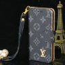 ルイヴィトン LV 手帳型 iphone14proケース ストラップ付き アイフォン13/12mini携帯カバー ビジネス風  定番柄 シンプル おしゃれ