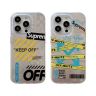 草間弥生 アイフォン14pro オフホワイト off white スマホケース 布製 チェーン アイフォーン 14plus カバーoff white オフホワイト