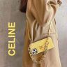 チェーン iphone14 保護ケース セリーヌ 超スタイリッシュ Celine iPhone 14 Pro カバー 流行り カード収納