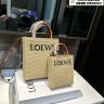 LOEWE ロエベ STANDARD A5 TOTE BAG ショルダーバッグ クロスボディバッグ ラフィア レザー レディース ナチュラル