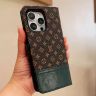 ヴィトン風 アイホン17pro/17promaxスマホケース手帳型レザー製 Louis Vuitton iphone16/16proスマホケース モノグラム おしゃれ