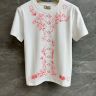 エルメス マキシプリント Tシャツ トップス 綿100％ 上品カジュアル