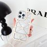 prada iphone15pro ケース 透かし彫り 三角メタルロゴ プラダ アイフォン15 カバー シンプル-Cutezaka