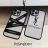 イヴサンローラン iphone15 携帯ケース クリア ブラック ボーダー YSL 字母 アイフォン 15プラス ケース シンプル 高級感 アクリル-Cutezaka