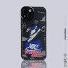 アイホン14 エアジョーダンスマホケース 亮面 高校生 アイフォン14pro air jordan風スマホケース赤黒