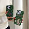 Gucci iphone17/17promaxケース 布製 サクランボ&猫柄 かわいい グッチ iphone16pro/16plus 携帯 ケース グリーン GG キャンバス 手触り良い