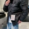 ルイヴィトン ダウンジャケット モノグラム ブラック スーパーコピー ハイブランドアウター LV ダウンコート メンズ シンプル ファッション