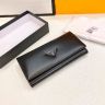 Prada プラダ ナイロンロゴ 長財布 ブラック 小銭入れ 二つ折り長財布 レディース メンズ