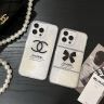 おすすめ chanel iphone14 スマホケース ポリエチレン 財布付き アイホン15プロ 携帯ケース 白黒