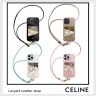セリーヌ iphone17/17pro スマホケース 首掛け Celine iphone16pro/15pro ケース レザー 高級