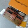 ルイヴィトン L字 ファスナー 長財布 ジッピー ドーフィーヌ ブラウン ベージュ モノグラム リバース 財布 美品 モノグラムリバースキャンバス スムースレザー