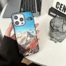 ノース フェイスiphone 17ケース 雪山 アクリル携帯 ケース