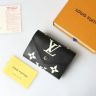 ルイヴィトン 財布 モノグラム・アンプラント ポルトフォイユ・ヴィクトリーヌ LOUIS VUITTON 黒 ベージュ ルイヴィトン モノグラム 財布 レディース