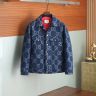 Gucci ジャンボ GG デニムジャケット グッチ N級品 アウター メンズ 秋冬 おしゃれ
