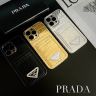 おすすめ アイホン 15plus prada ケースブランド チェック柄 アイフォン15promax 携帯ケース prada