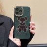 ベアブリック iphone15 スマホケース くま シリコン グリッター bearbrick ブランド アイフォン15 カバー 高级 暴力熊 綺麗-Cutezaka