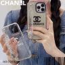 CHANEL iphone 15 ultraスマホケース クリア おしゃれ シャネル アイフォン15proケース 手首バンド 流砂殻  衝撃に強い -Cutezaka