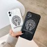 人気 iphone12promax chrome hearts 携帯ケースブランド ロゴ型押し iphone12promax スマホケース クロームハーツ風